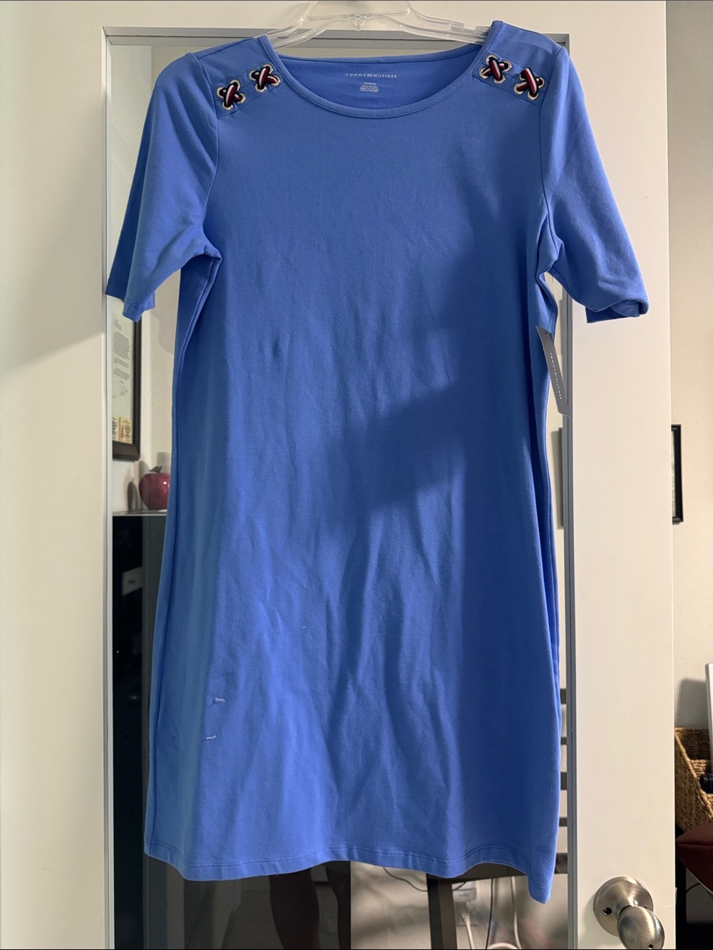 Tommy Hilfier Blue Short Sleeve Shift Dress